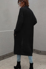 Load image into Gallery viewer, Waffle Knit Open Front Duster Cardigan With Pockets