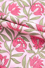 Load image into Gallery viewer, Pink Boho Floral Print Cropped Top Mini Skirt Set