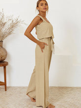 Load image into Gallery viewer, Square Neck Sleeveless Top and Pants Set