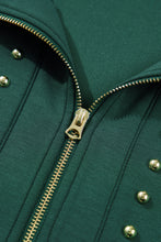 Load image into Gallery viewer, Evergreen Plus Size Glow Studded Zip up T Shirt Dress with Pockets