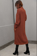 Load image into Gallery viewer, Waffle Knit Open Front Duster Cardigan With Pockets