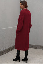 Load image into Gallery viewer, Waffle Knit Open Front Duster Cardigan With Pockets