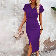 Load image into Gallery viewer, Orange Midi Party Dresses