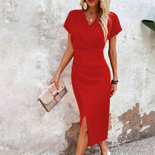 Load image into Gallery viewer, Orange Midi Party Dresses