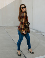 Load image into Gallery viewer, wool plaid jacket - multi - Glitz Chica Boutique