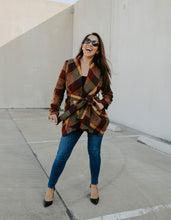 Load image into Gallery viewer, wool plaid jacket - multi - Glitz Chica Boutique