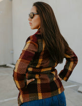 Load image into Gallery viewer, wool plaid jacket - multi - Glitz Chica Boutique
