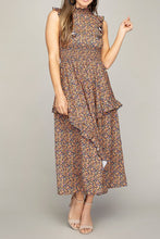 Load image into Gallery viewer, Tiered maxi dress with ruffle trim
