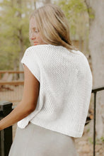 Load image into Gallery viewer, Sky Blue Flag Graphic Short Sleeve Sweater Top
