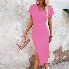 Load image into Gallery viewer, Orange Midi Party Dresses
