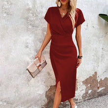 Load image into Gallery viewer, Orange Midi Party Dresses
