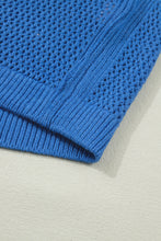 Load image into Gallery viewer, Sky Blue Flag Graphic Short Sleeve Sweater Top
