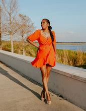 Load image into Gallery viewer, sexy orange mini dress - Glitz Chica Boutique
